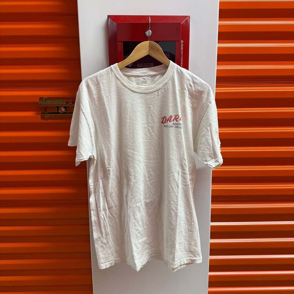 D.A.R.E. Lion Power To Keep Kids Off Drugs T-Shirt White Men's Size Large
